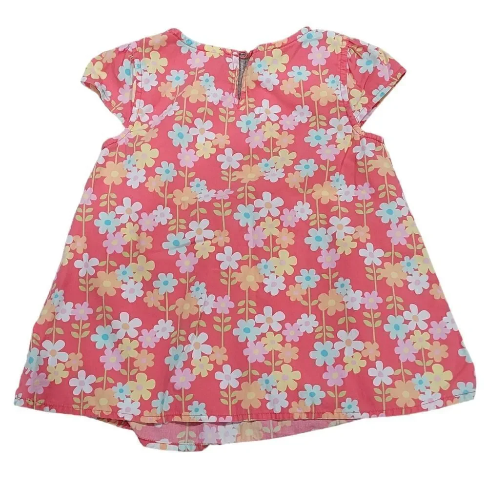 Gymboree floral button front  dress 4
